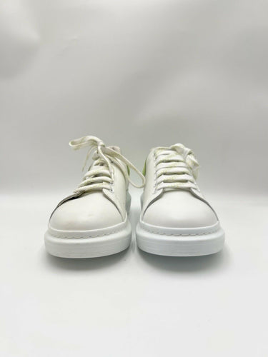 Alexander McQueen Oversized Sneakers in white leather with a lime green Size 45 Alexander McQueen
