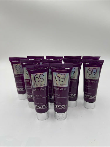 Biotop 69 Pro Active Sample Kit For Curly Hair Lot Of 10 Biotop