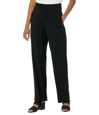 Eileen Fisher woman High-Waisted Straight Pants organic Cotton size M Eileen Fisher