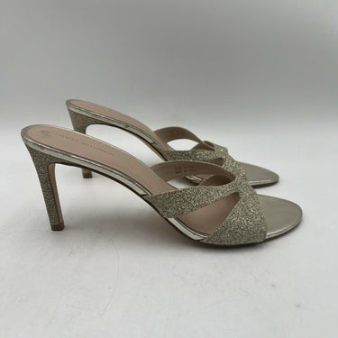 Women’s Stuart Weitzman Mariposa 80 Glittering Gold slide sandals Size 11 Stuart Weitzman