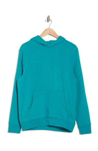 NWOT Abound Fleece Pullover Hoodie Teal Compass Size M ABOUND