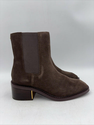Vince Camuto Glina Womens Heeled Ankle Boots-Whiskey Brown Size 9.5 M Vince Camuto