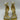 Alexander McQueen Crystal Yellow Satin Ankle-Cuff Cocktail Sandals Size 37.5 Alexander McQueen