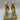 Alexander McQueen Crystal Yellow Satin Ankle-Cuff Cocktail Sandals Size 37.5 Alexander McQueen