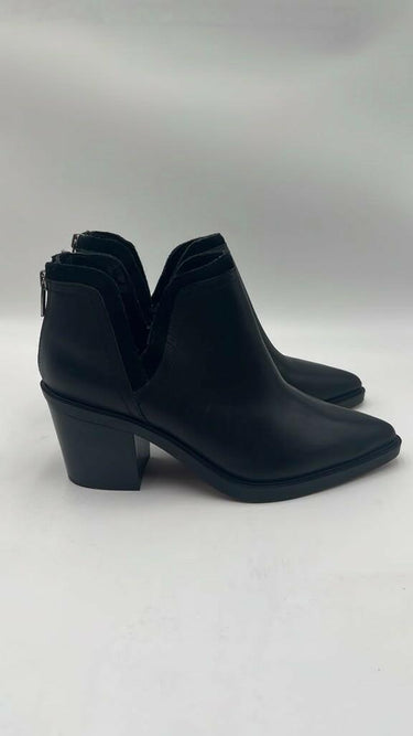 Women’s Vince Camuto Riggie Black Leather Slip-on Ankle Boots Size 9M Vince Camuto