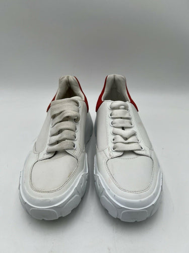 Alexander McQueen Court Trainer in White and Red Leather Size 36 Alexander McQueen