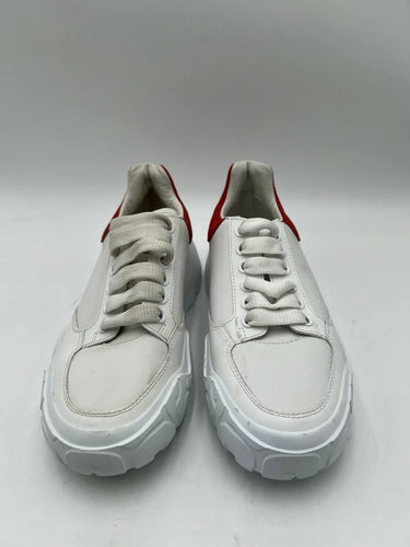 Alexander McQueen Court Trainer in White and Red Leather Size 36 Alexander McQueen