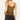NWOT SHYANNE WOMEN'S CROCHET LACE FAUX SUEDE CAMI TOP Brown Size M Shyanne