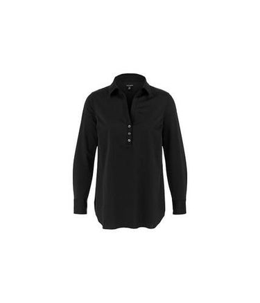 Tribal Long Sleeve Wrinkle Resistant Tunic (Black 2) Women's Sweater Tribal