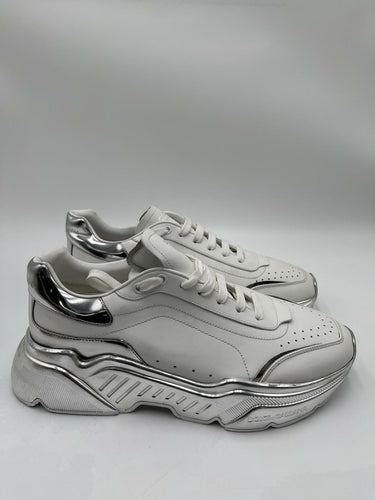 Dolce & Gabbana Daymaster sneakers in a white and silver Size 9UK Dolce&Gabbana