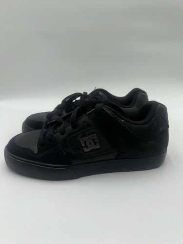 DC Mens Pure SE Triple Black Skate Shoes Size 8.5