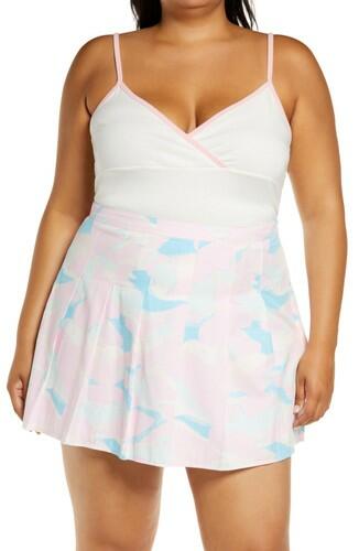 BP. Contrast Crop Organic Cotton Blend Tank, Ivory SIZE 1X BP.