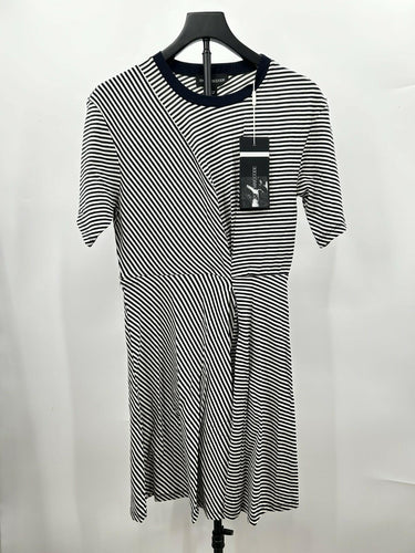 Sportmax striped knee-length Black/white Woman’s dress Twist Waist Detail Size M Sportmax