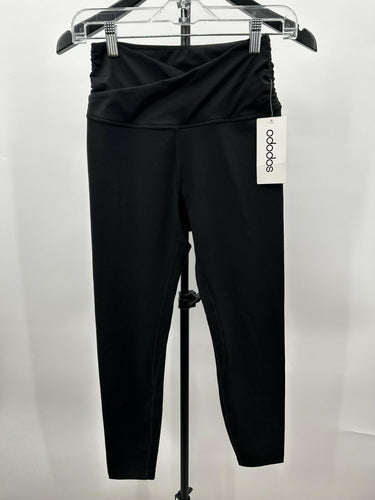 Womens Black Ododos High Waist Crossover Yoga Leggings Athletic Pants Size S Ododos