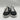 Mens Dolce&Gabbana leather low-top Black Leather / Silver sneakers Size 5 UK Dolce&Gabbana