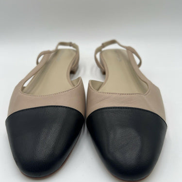 Women’s Marc Fisher Dela Closed Toe Slingbacks Beige Leather Size 9.5M Marc Fisher