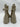 Women’s Prada Monolith Combat Lace Up Mid Calf Boots Beige Leather Size 37.5 PRADA