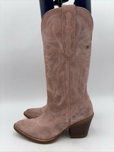 Idyllwind Charmed Life 12" Western Boot Pink Suede Women's Size 6 B Idyllwind