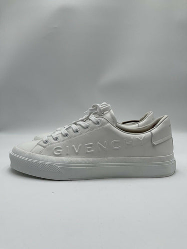 Givenchy City Sport logo-embossed leather sneakers in white Size 45