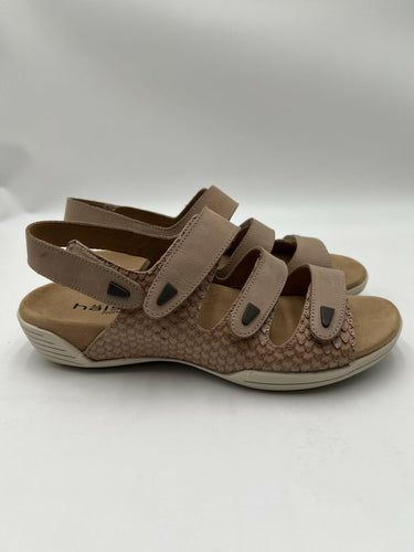 Hälsa Footwear Damaris Comfort Sandals Beige Leather Slingback 10M Footwear