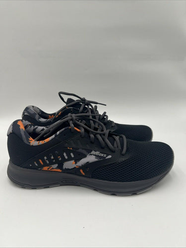 Men’s Brooks Range 2 Black Orange Athletic Trail Running Sneakers Size 10.5 Brooks