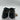 Gabor Cervo Schwarz Ice Black Leather Platform Sneaker Womens SIZE 7.5 M Gabor