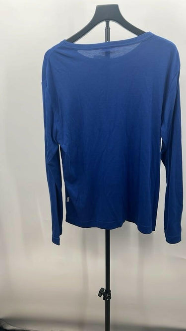 NN07 No Nationality Royal Blue Long Sleeve Pocket Tee Mens Minimalist M NNO7