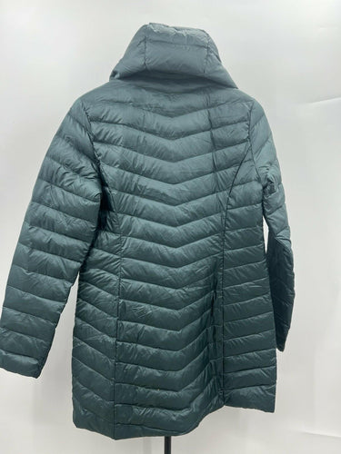 32 Degrees Heat Packable Down Hooded Puffer Jacket Green - S