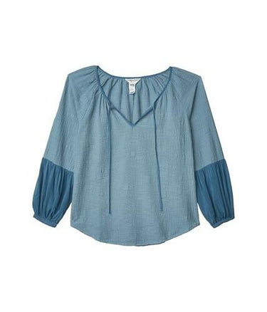 Hard Tail Puff Sleeve Poet Top (Moonstone) Women's Clothing size L Hard Tail