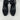 Kelly & Katie FENI Black Synthetic Square Toe Side Zip Ankle Boots, Size 8W Kelly & Katie