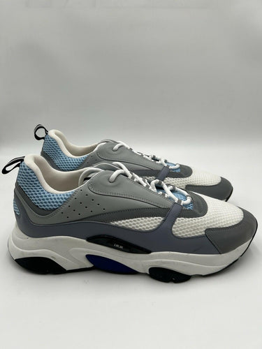 Dior B22 Low Top Lace Up sneakers Mesh/Leather in white / blue / Gray Size 49 Dior