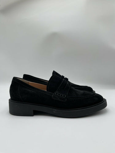 Women’s Gianvito Rossi Harris Slip On Black Suede loafers Size 39.5 GIANVITO ROSSI