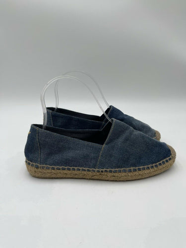 Saint Laurent Perseo denim espadrilles slip-on design jute midsole Size 36 Saint Laurent
