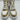 Christian Dior D-Player high-top sneaker white/gold metallic leather Size 39 Dior