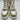 Christian Dior D-Player high-top sneaker white/gold metallic leather Size 39 Dior