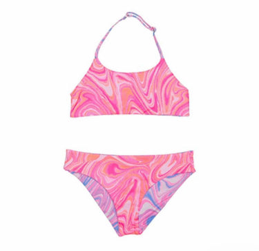 Beach Lingo Womens Swirlicious Reversible Bralette Set (Big Kids) Multi 14 Beach Lingo