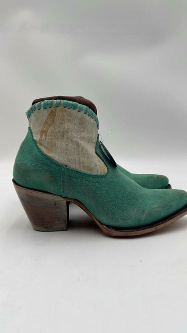Corral Boots Women's Mint Woven Shortie J Toe Boot, Turquoise Size 8M Corral Boots