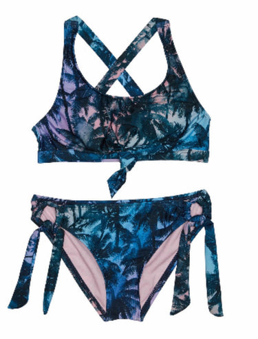 Beach Lingo Womens Santa Cruz Bralette Two- Piece Set (Big Kids) Blue 12 Beach Lingo