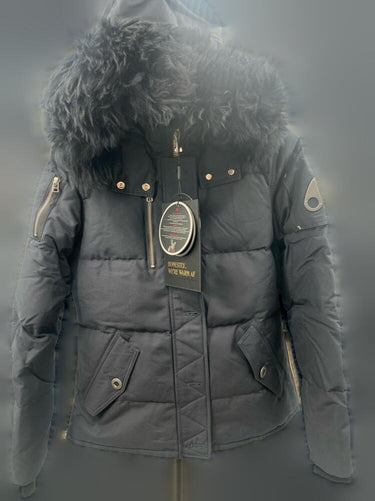 Moose Knuckles 3Q Shearling Jacket navy/Black Women's Size L Moose Knuckles