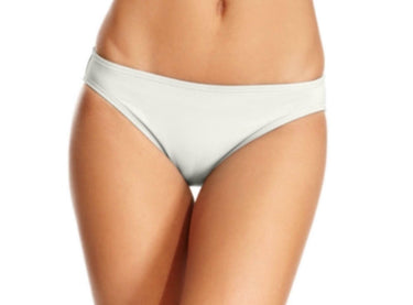 Michael Kors Women's White Stretch Lined Classic Hipster Swimsuit Bottom S Michael Kors