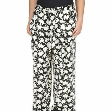 Michael Kors Womens Floral Belted Casual Trouser Pants Multicolor Plus 14W Michael Kors