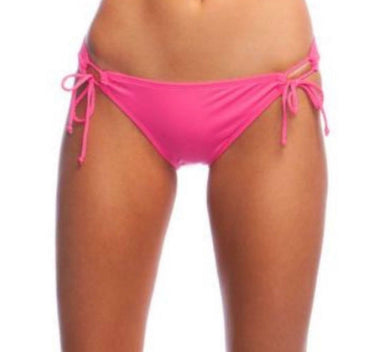 Hobie Junior's Standard Side Tie Hipster Bikini Bottom, Bright Pink, Medium Hobie