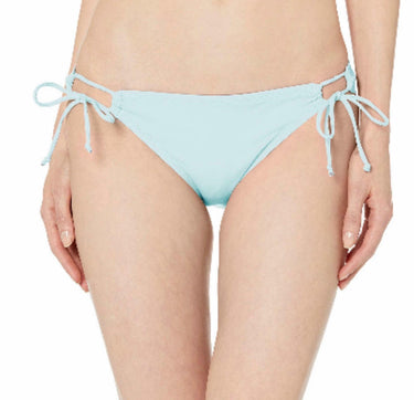Hobie Women’s Junior Side Tie Hipster Bikini Swimsuit Bottom Ice Blue, Medium Hobie