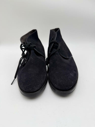 Men's Canali Navy Blue Suede Leather Lace Up Desert Boots Size 40