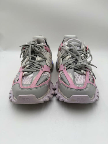 Men's Balenciaga LED Track Sneakers White/Rose Pink/Grey Size 44