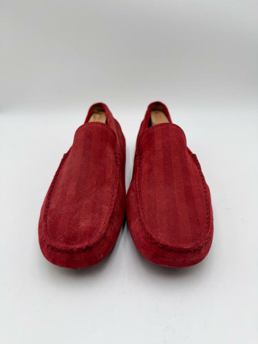 Men's Tod's Tods Gommini Red Suede Slip on Loafer Size 8.5 UK