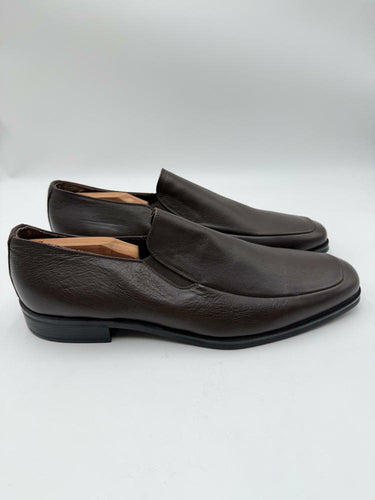 Men’s Bruno Magli Pitto Brown Leather Slip on Loafers Size 13 Bruno Magli