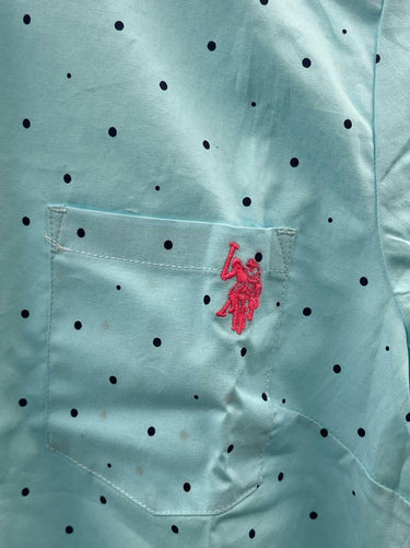 U.S. Polo Assn. Long Sleeve Dot Poplin Shirt by U.S. Polo size L
