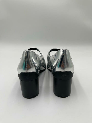 Aerosoles Women's CALI Mary Jane Heel, Silver Mirror Metallic Faux Leather, 8.5W