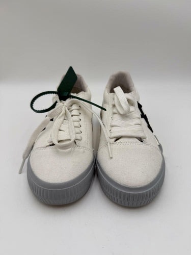 Off White Women’s Vulc lace up low top Sneaker White/Grey/Beige Size 36